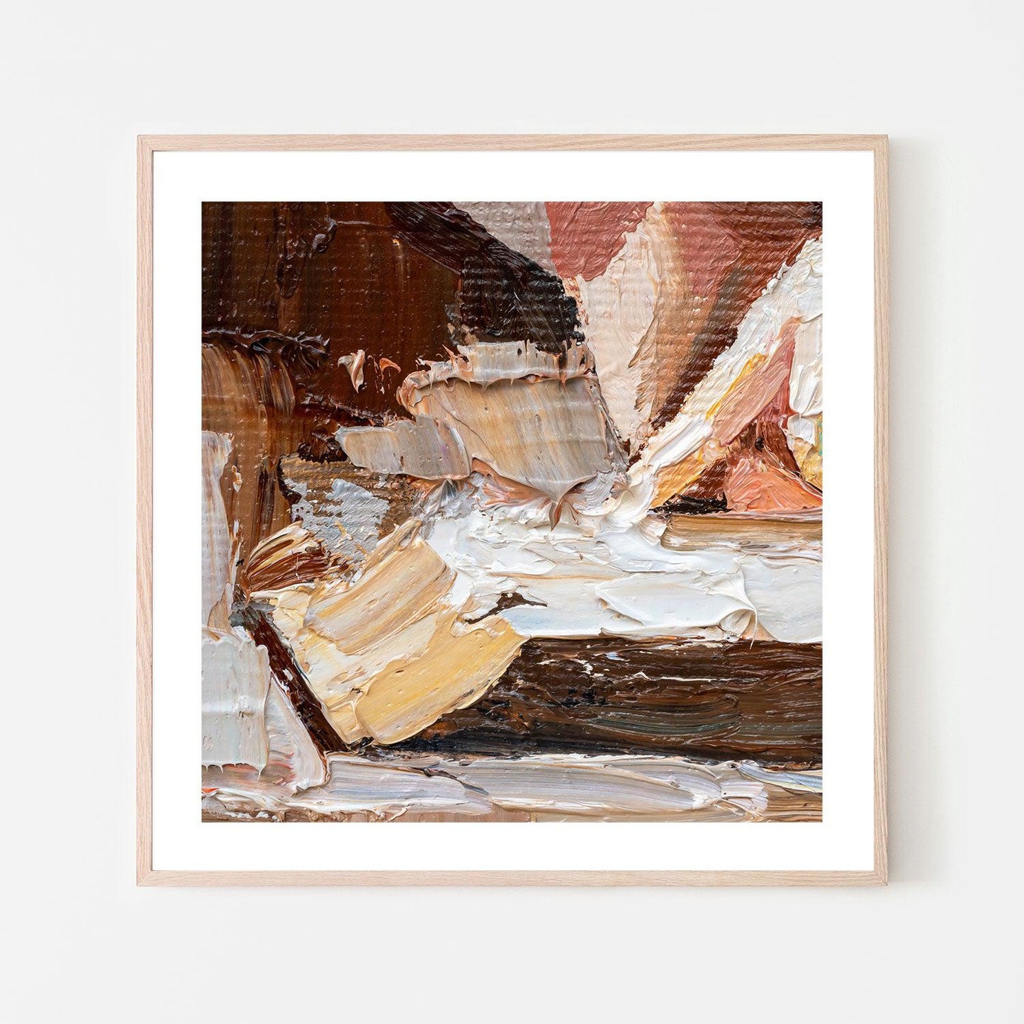 Brown Overlay , Hand-painted Canvas