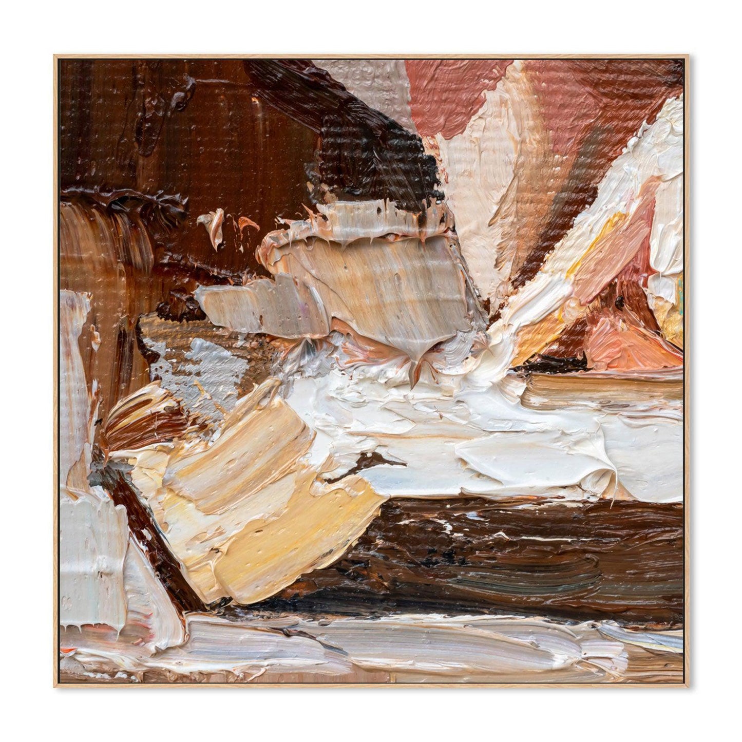 Brown Overlay , Hand-painted Canvas