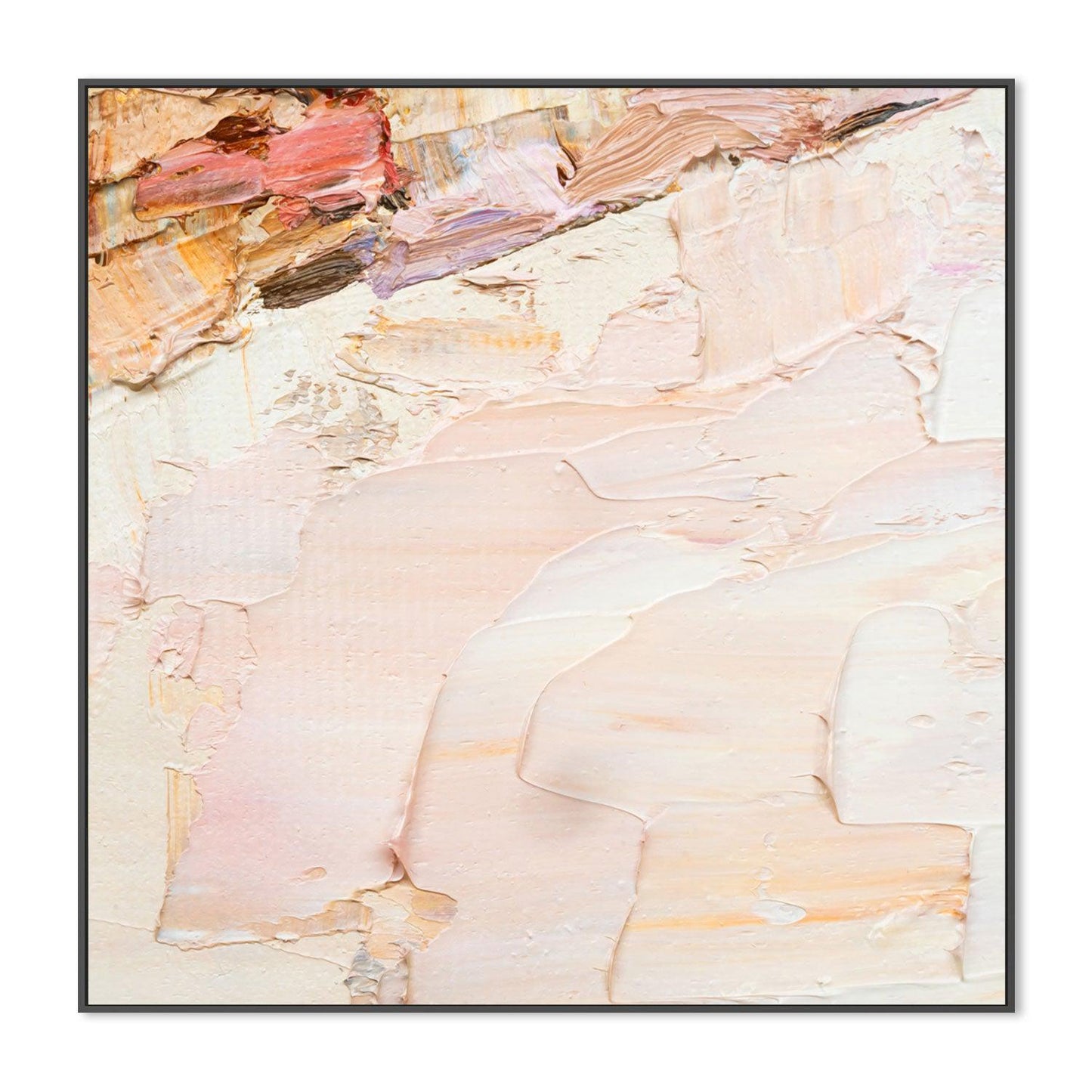 Creamy , Hand-painted Canvas