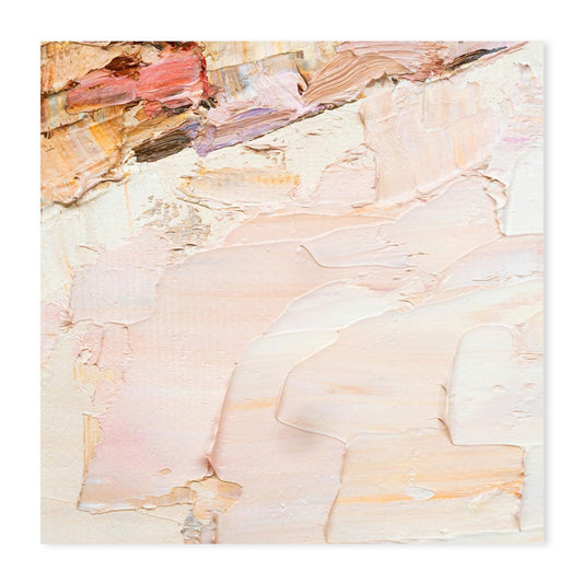 Creamy , Hand-painted Canvas