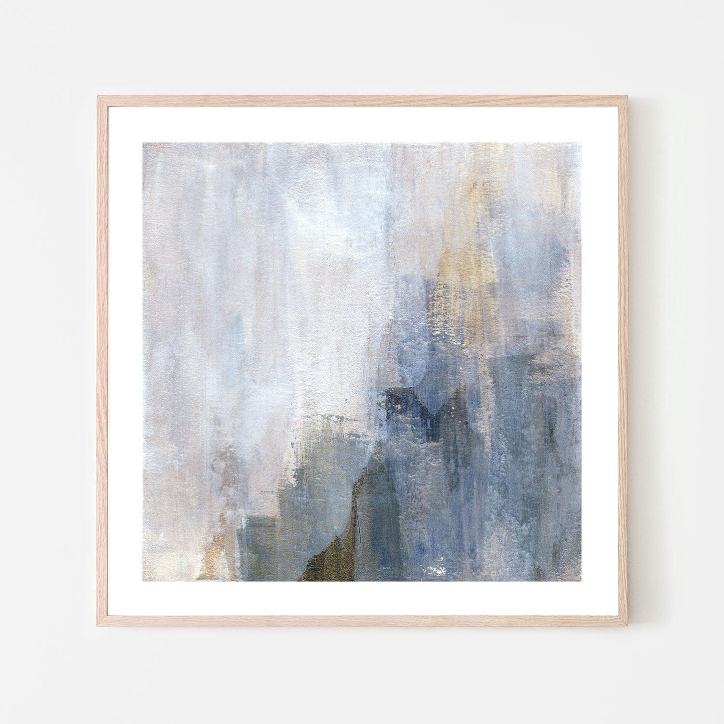 Powder Blue , Hand-painted Canvas