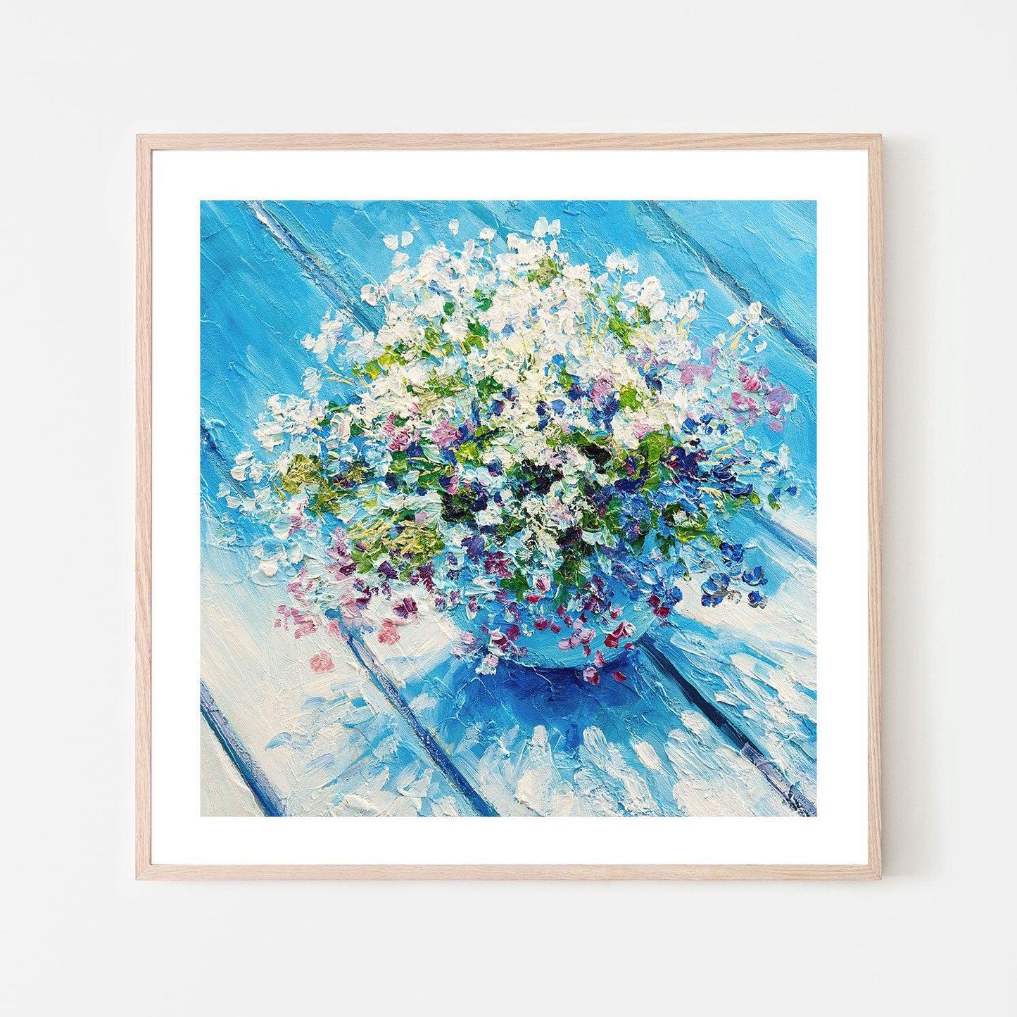 French Florals  , Hand-painted Canvas