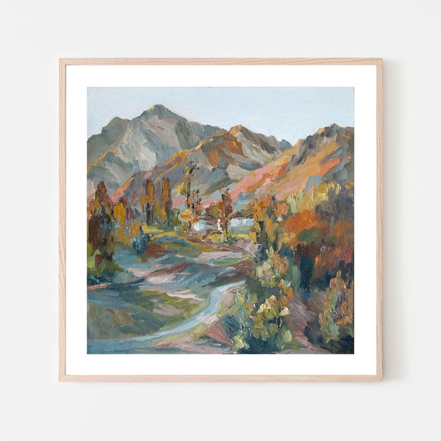 Desert Mountains  , Hand-painted Canvas