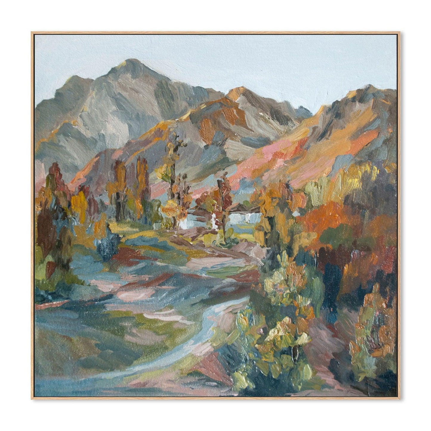 Desert Mountains  , Hand-painted Canvas