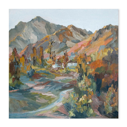 Desert Mountains  , Hand-painted Canvas