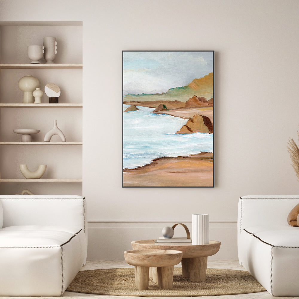 West Coast, Style B, Hand-Painted Canvas