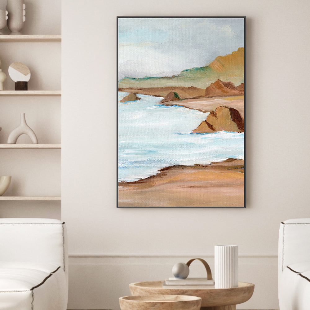 West Coast, Style B, Hand-Painted Canvas