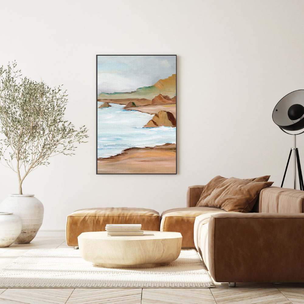 West Coast, Style B, Hand-Painted Canvas