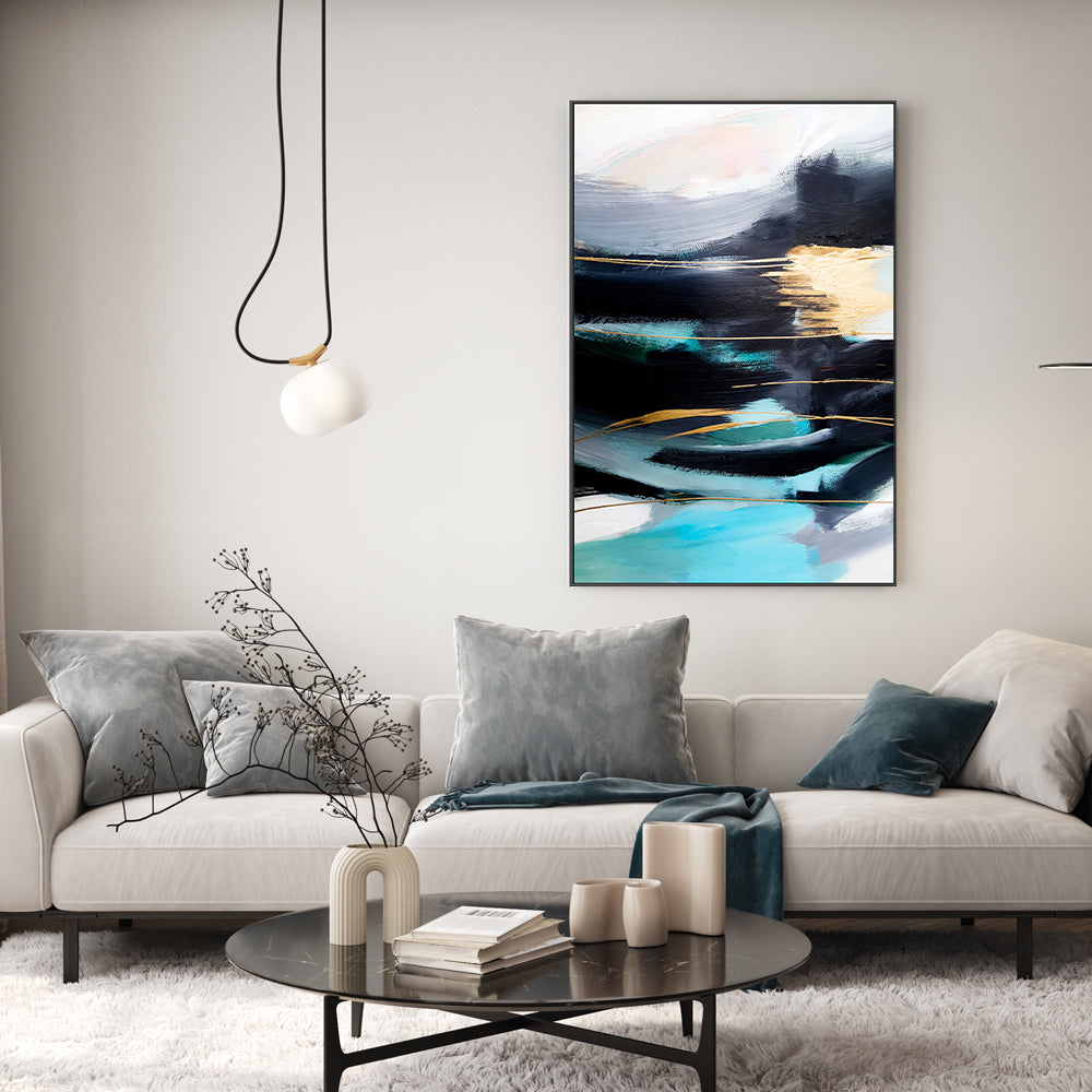 Celeste Gold , Hand-Painted Canvas