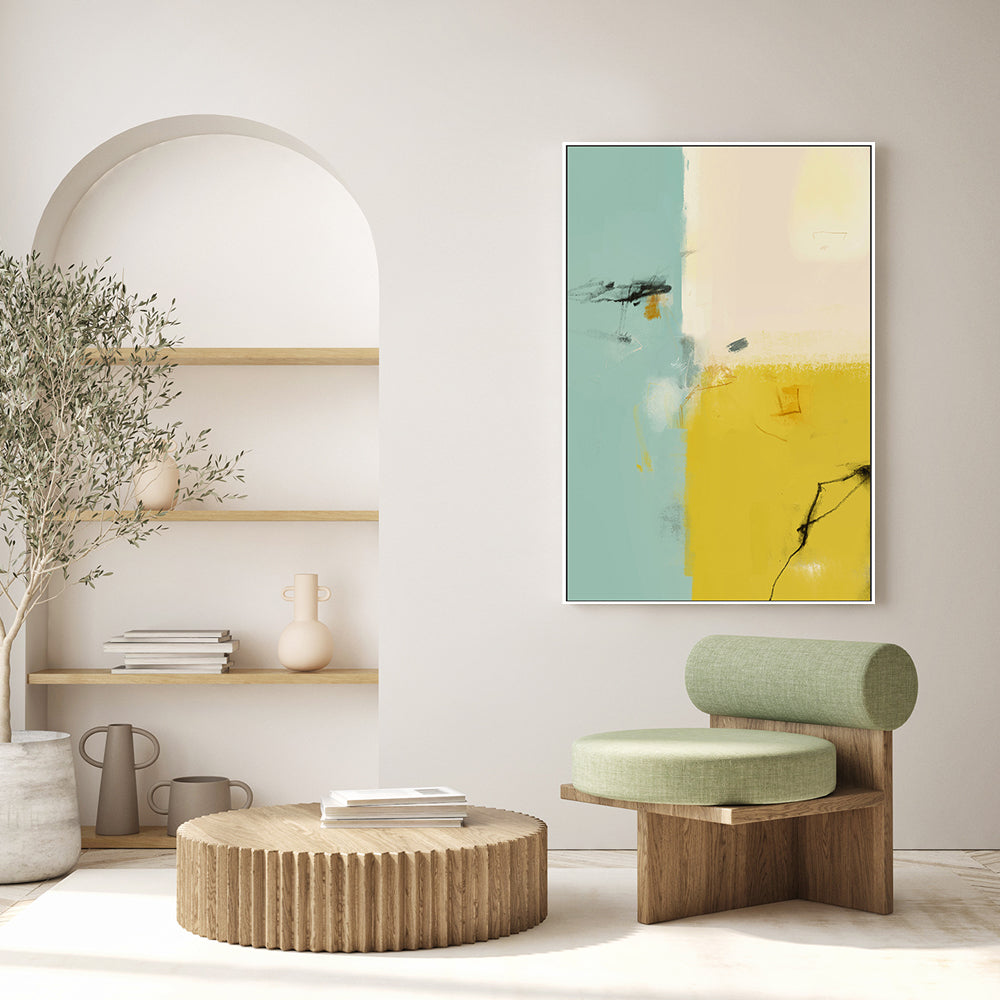 The Little Prince's Flying Ship , Hand-Painted Canvas