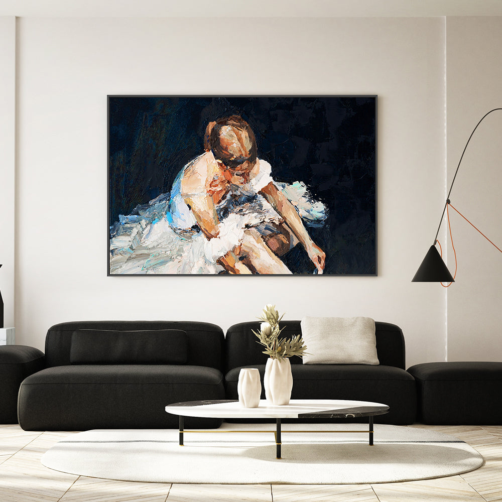 In Her Head , Hand-Painted Canvas