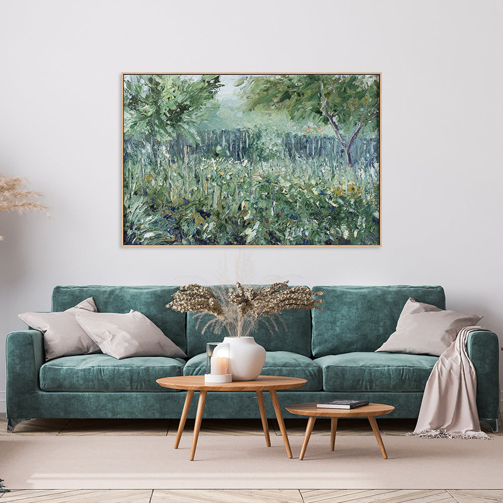 A Quiet Day, Style A, Hand-Painted Canvas