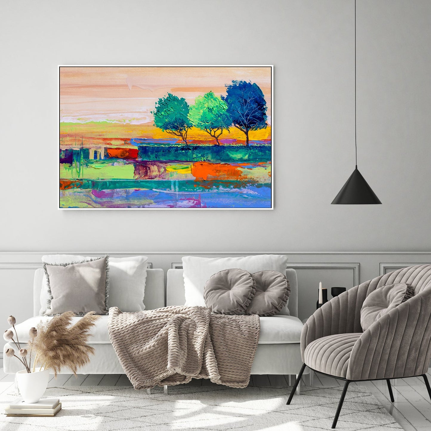 Tree of Life, Style B, Hand-Painted Canvas