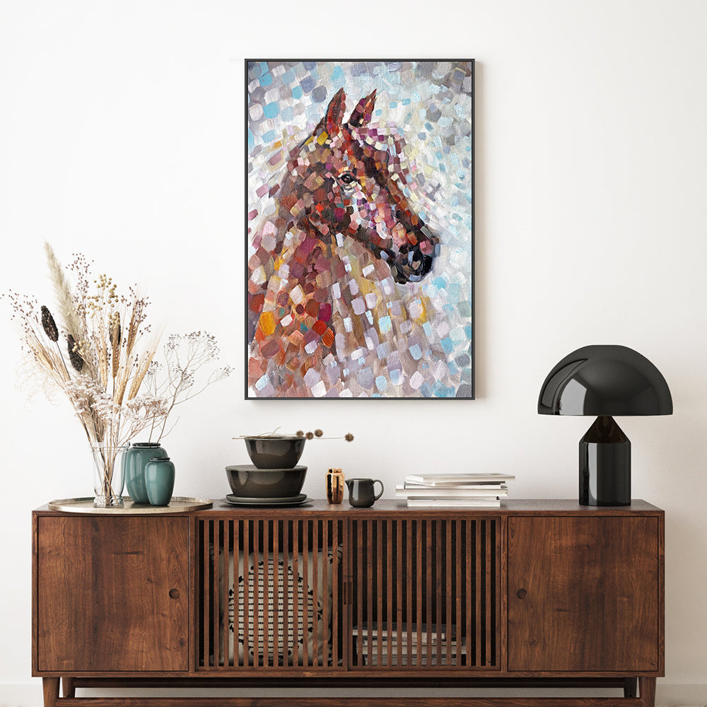 Piece Together , Hand-Painted Canvas