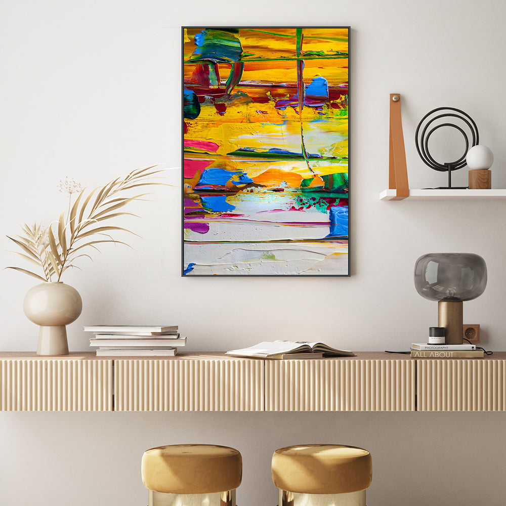 An Outburst of Colour, Hand-Painted Canvas