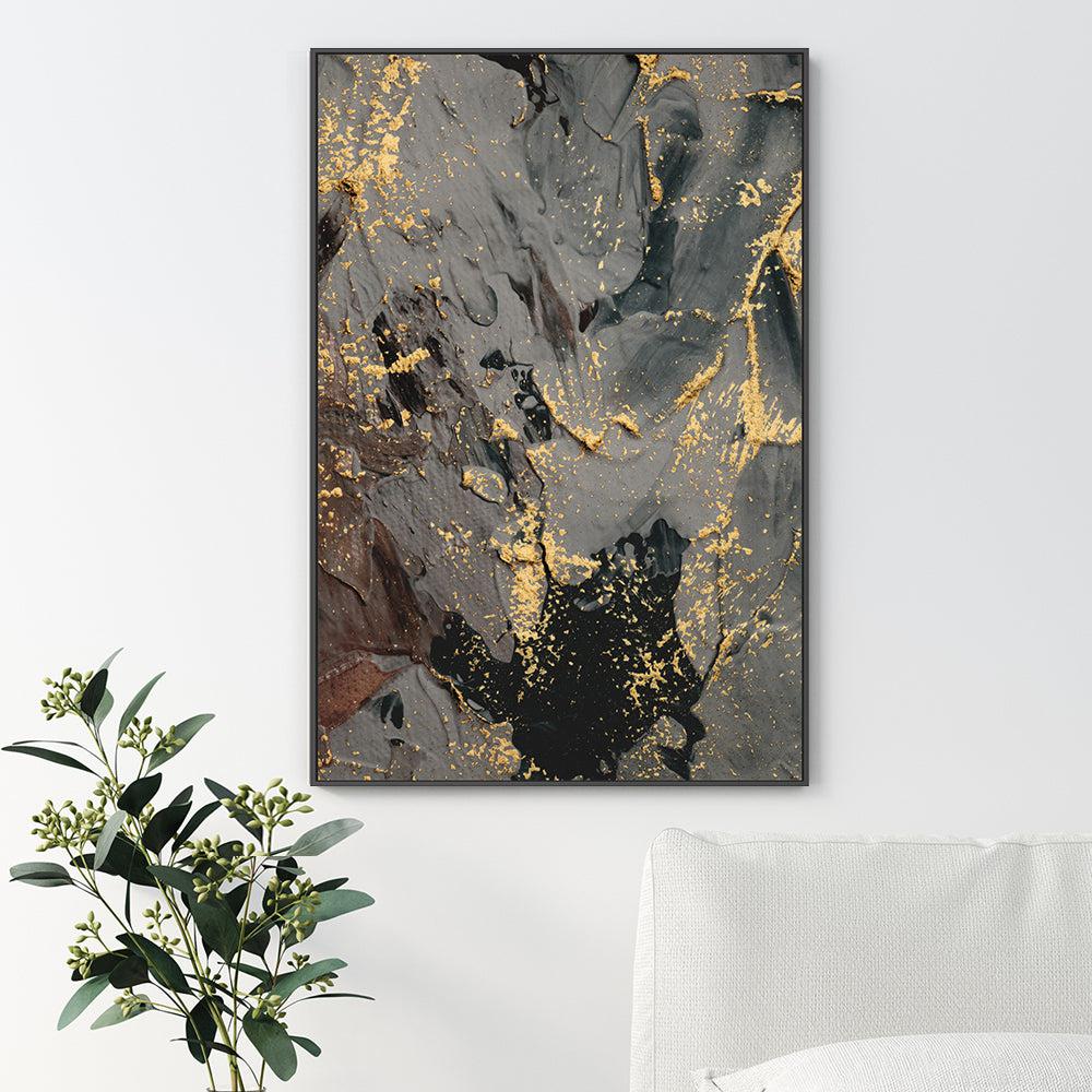 A Sprinkle Of Gold , Hand-painted Canvas