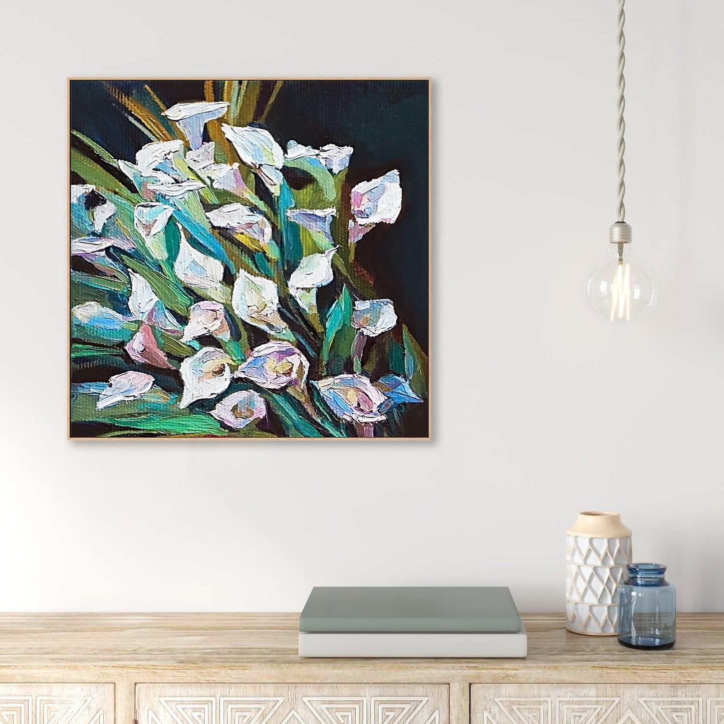 Calla Lily , Hand-painted Canvas