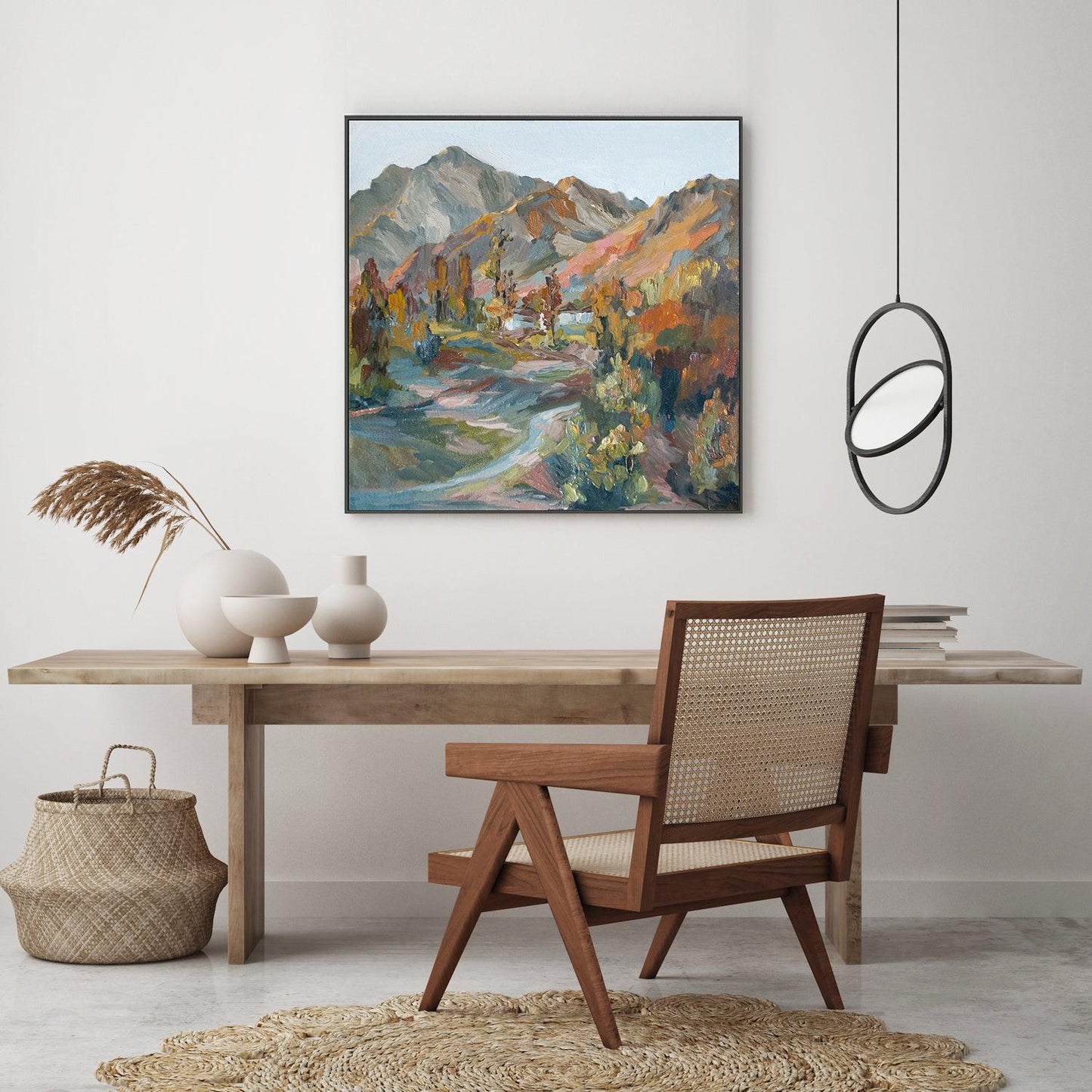 Desert Mountains  , Hand-painted Canvas