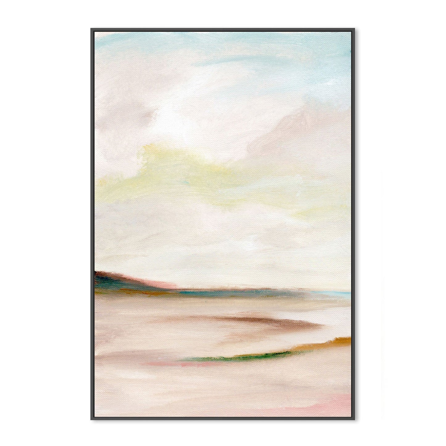 Misty Shore, Hand-Painted Canvas