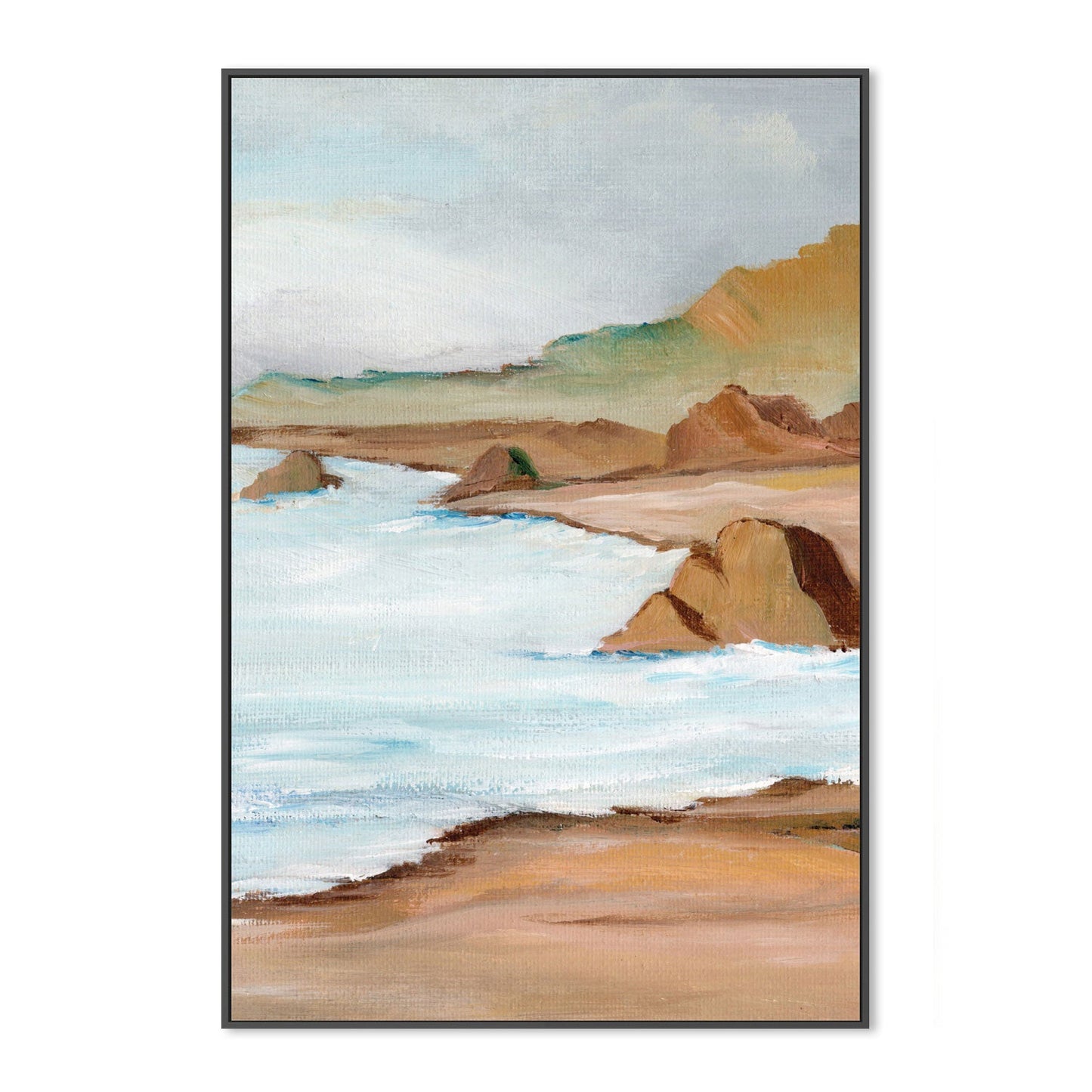 West Coast, Style B, Hand-Painted Canvas