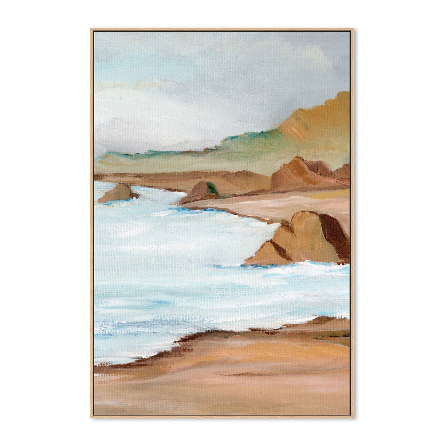 West Coast, Style B, Hand-Painted Canvas