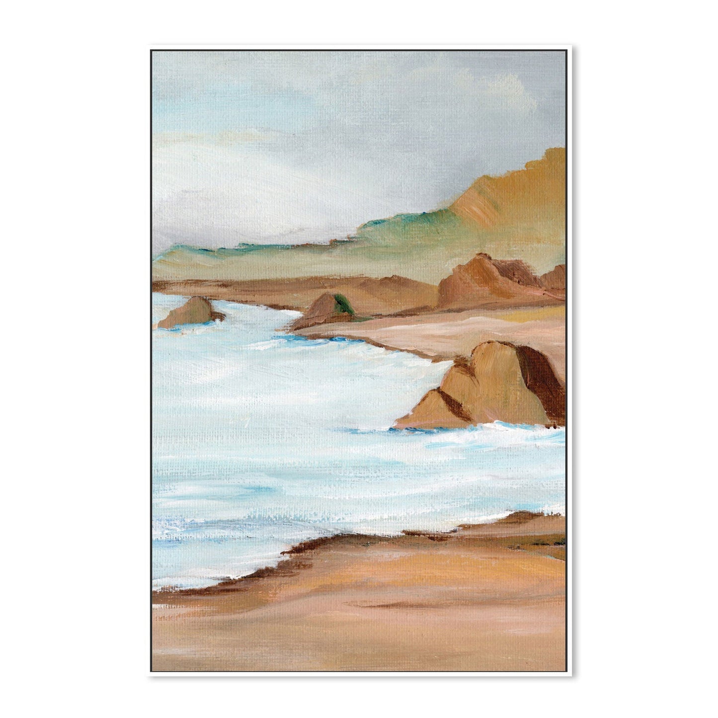 West Coast, Style B, Hand-Painted Canvas