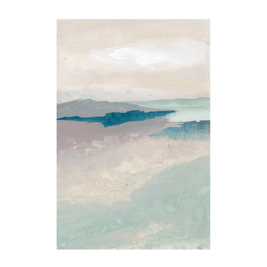 Tranquil Tides, Hand-Painted Canvas