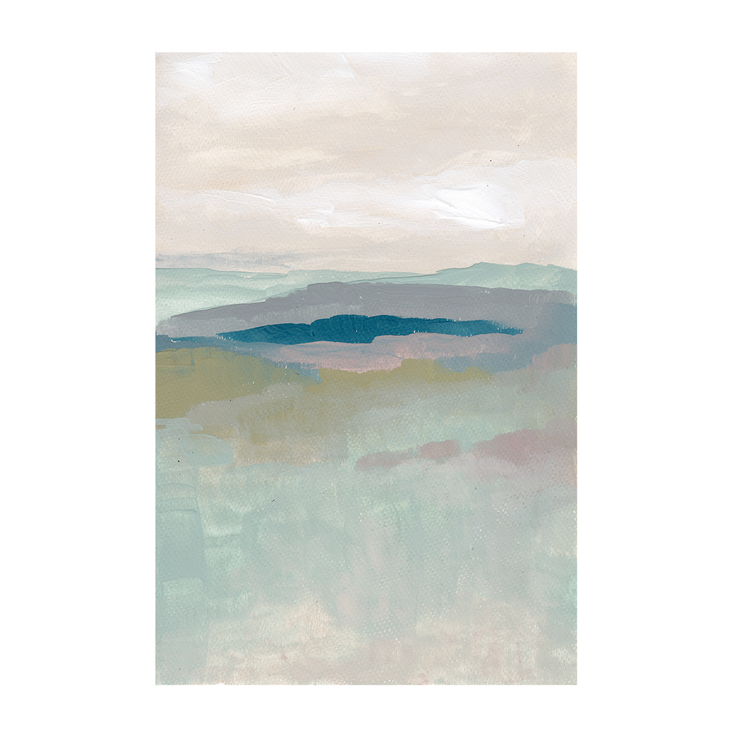 Misty, Hand-Painted Canvas