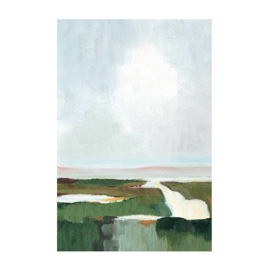 Tranquil Verdure, Hand-Painted Canvas