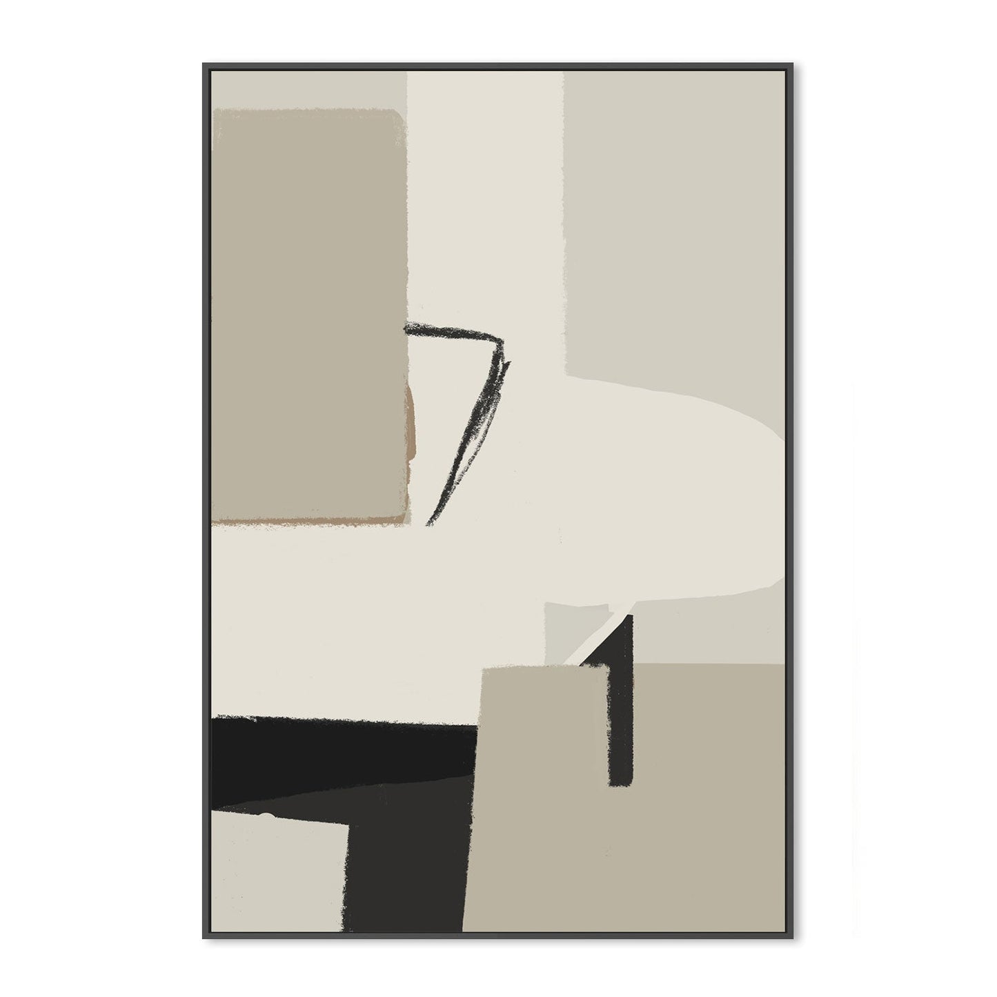 Polite Chessman , Hand-Painted Canvas