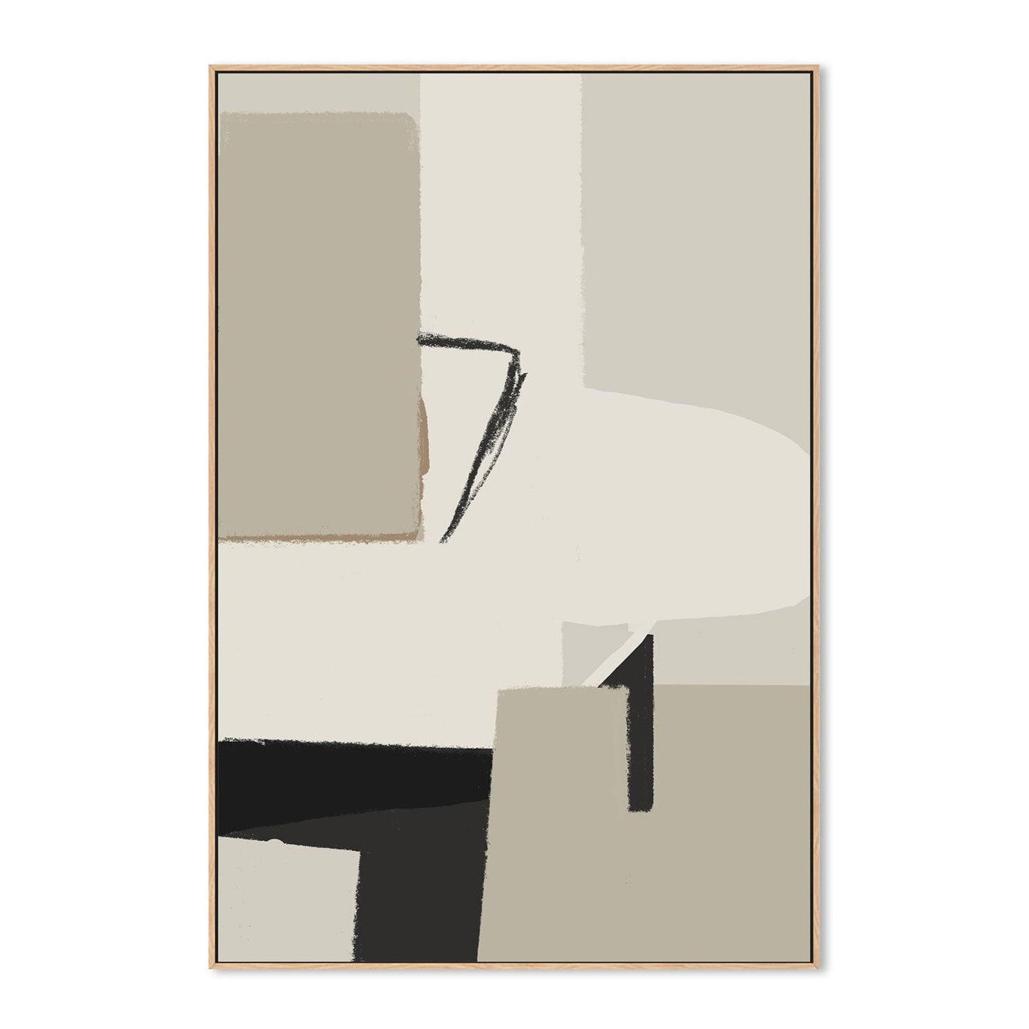 Polite Chessman , Hand-Painted Canvas