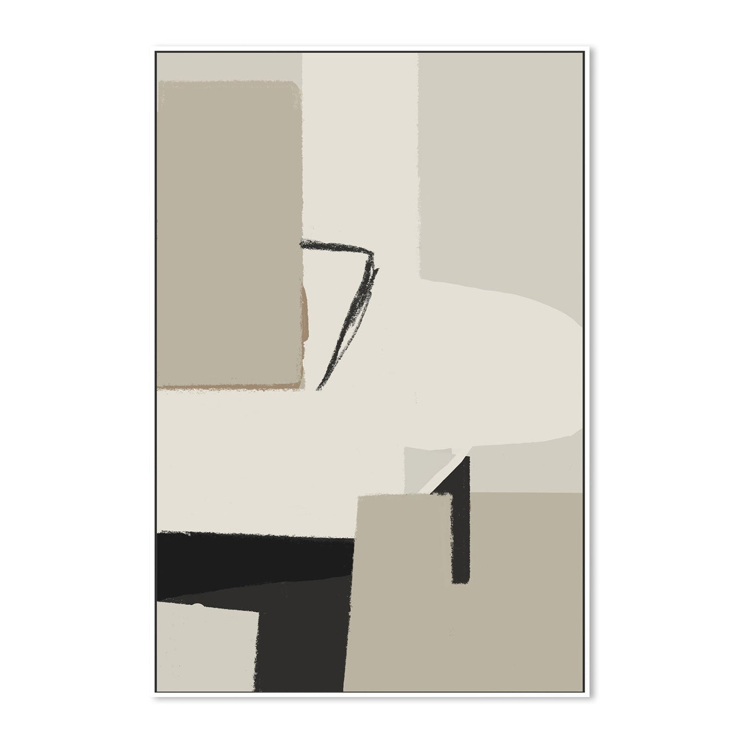 Polite Chessman , Hand-Painted Canvas