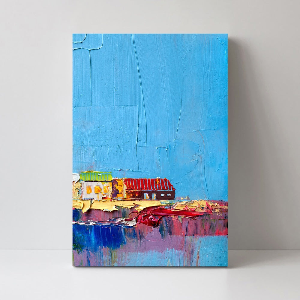 wall-art-print-canvas-poster-framed-A Towns Reflection-by-Gioia Wall Art-Gioia Wall Art