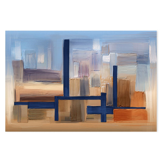 wall-art-print-canvas-poster-framed-Abstract City-by-Gioia Wall Art-Gioia Wall Art