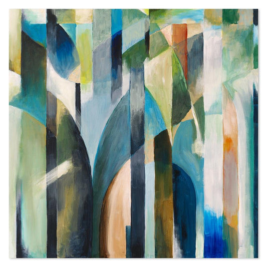 wall-art-print-canvas-poster-framed-Abstract Colourful Forest-by-Gioia Wall Art-Gioia Wall Art