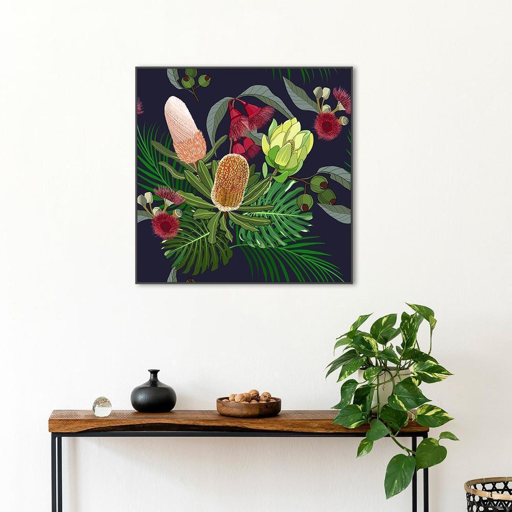 wall-art-print-canvas-poster-framed-Australia Native Flower, Banksia, Waratah And Protea-by-Gioia Wall Art-Gioia Wall Art