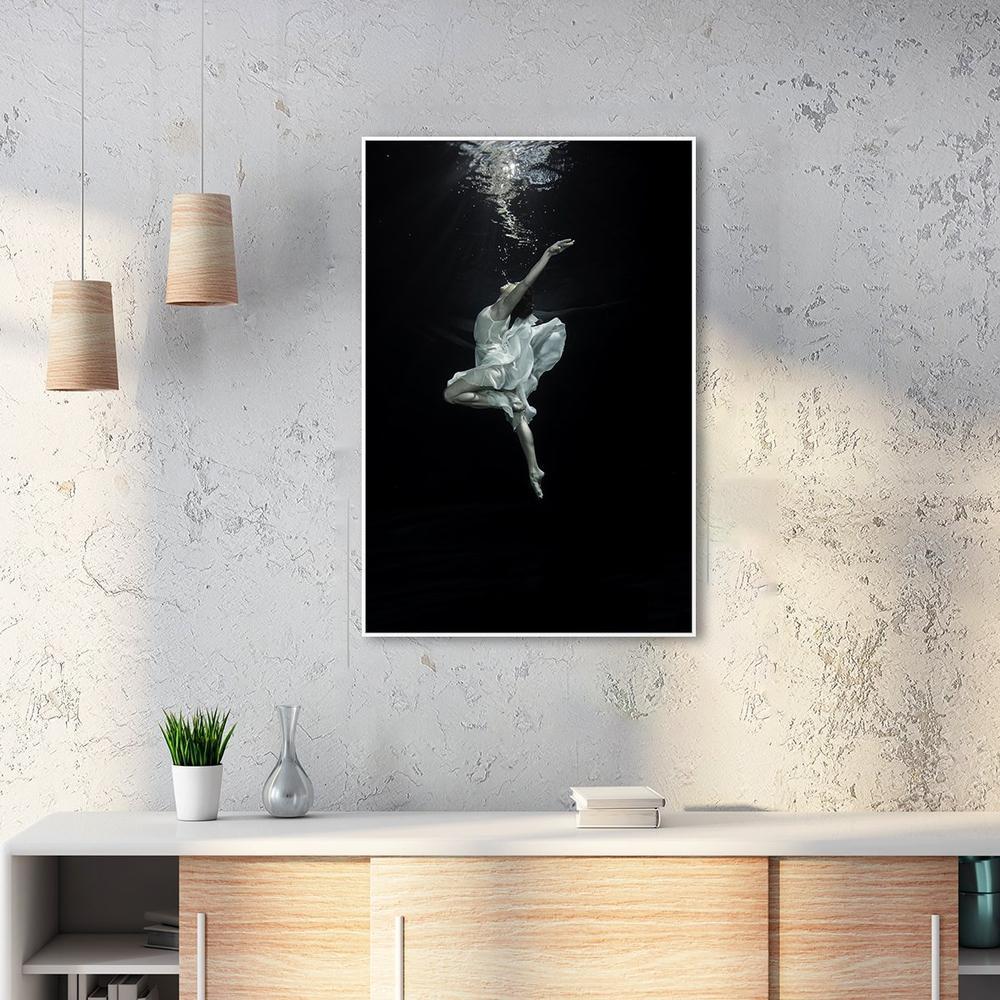 wall-art-print-canvas-poster-framed-Dancing Underwater, Set Of 2-by-Gioia Wall Art-Gioia Wall Art