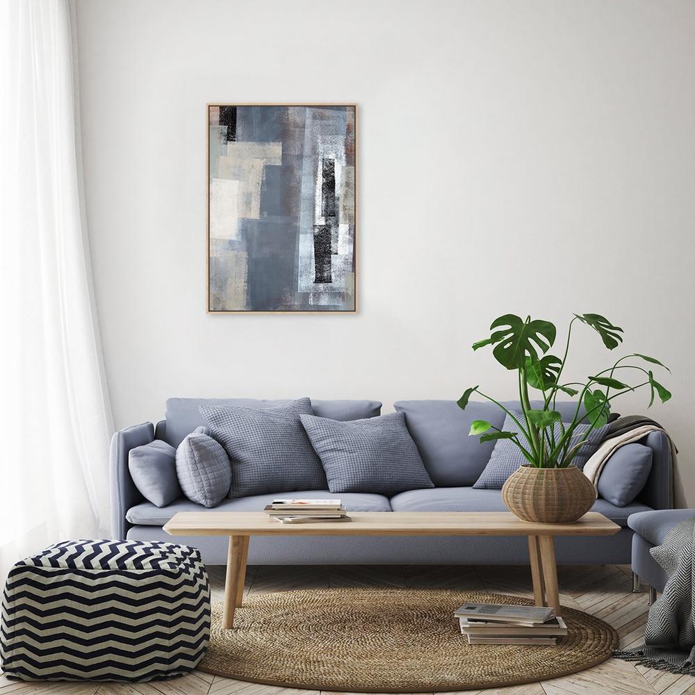 wall-art-print-canvas-poster-framed-Earthy Grey, Abstract Art-by-Gioia Wall Art-Gioia Wall Art