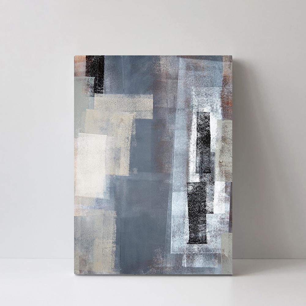 wall-art-print-canvas-poster-framed-Earthy Grey, Abstract Art-by-Gioia Wall Art-Gioia Wall Art
