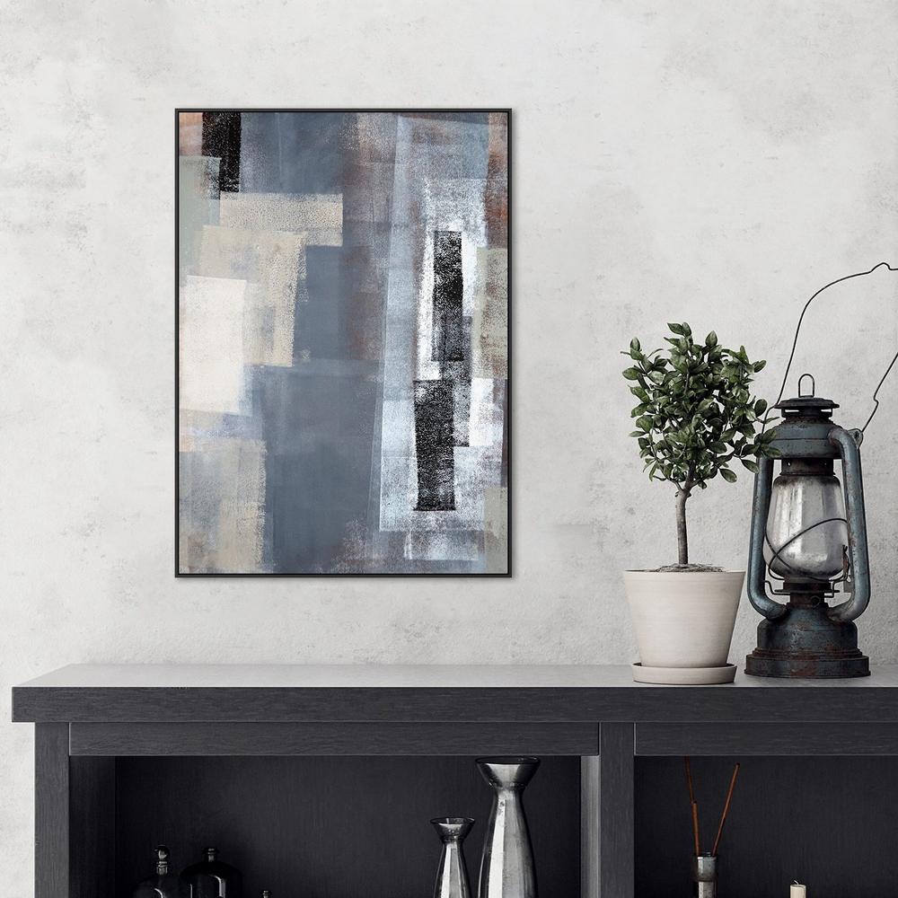 wall-art-print-canvas-poster-framed-Earthy Grey, Abstract Art-by-Gioia Wall Art-Gioia Wall Art