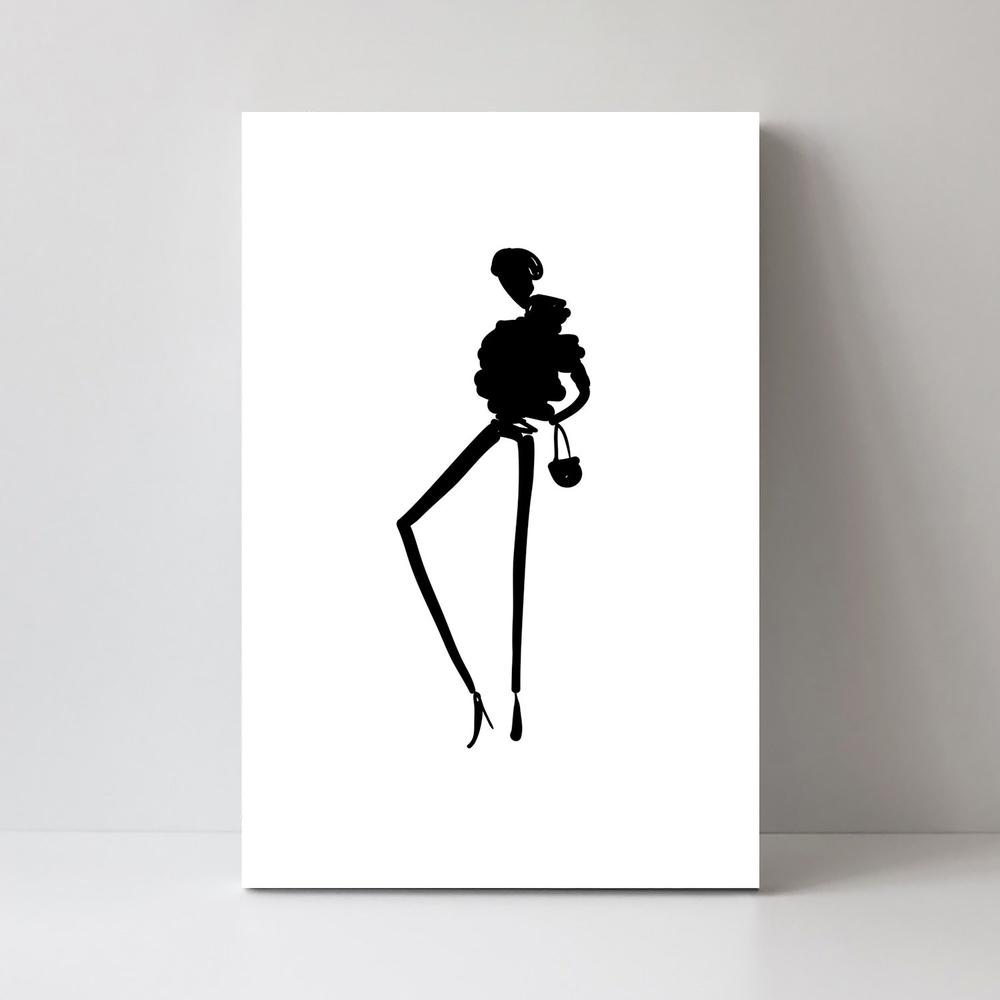 wall-art-print-canvas-poster-framed-Fashion Sketch, Style A-by-Gioia Wall Art-Gioia Wall Art