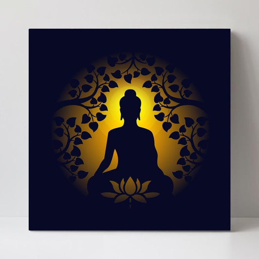 wall-art-print-canvas-poster-framed-Golden Buddha-by-Gioia Wall Art-Gioia Wall Art