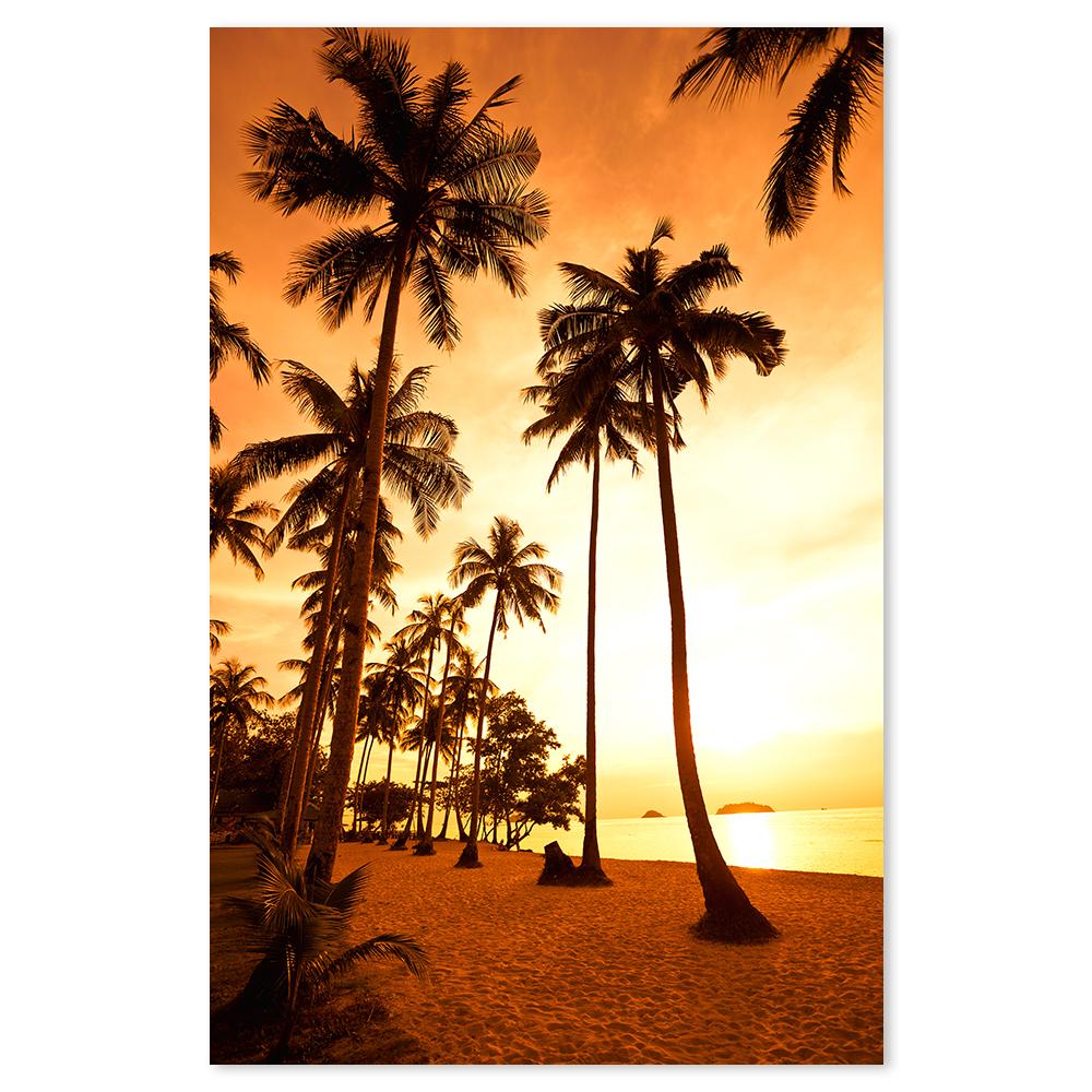 wall-art-print-canvas-poster-framed-Golden Sunset Glow, Palm Beach-by-Gioia Wall Art-Gioia Wall Art