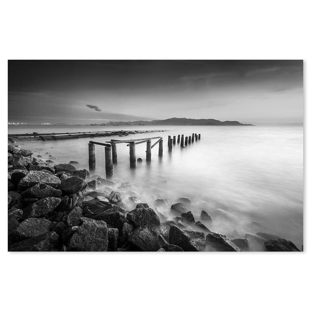 wall-art-print-canvas-poster-framed-Misty Shore-by-Gioia Wall Art-Gioia Wall Art