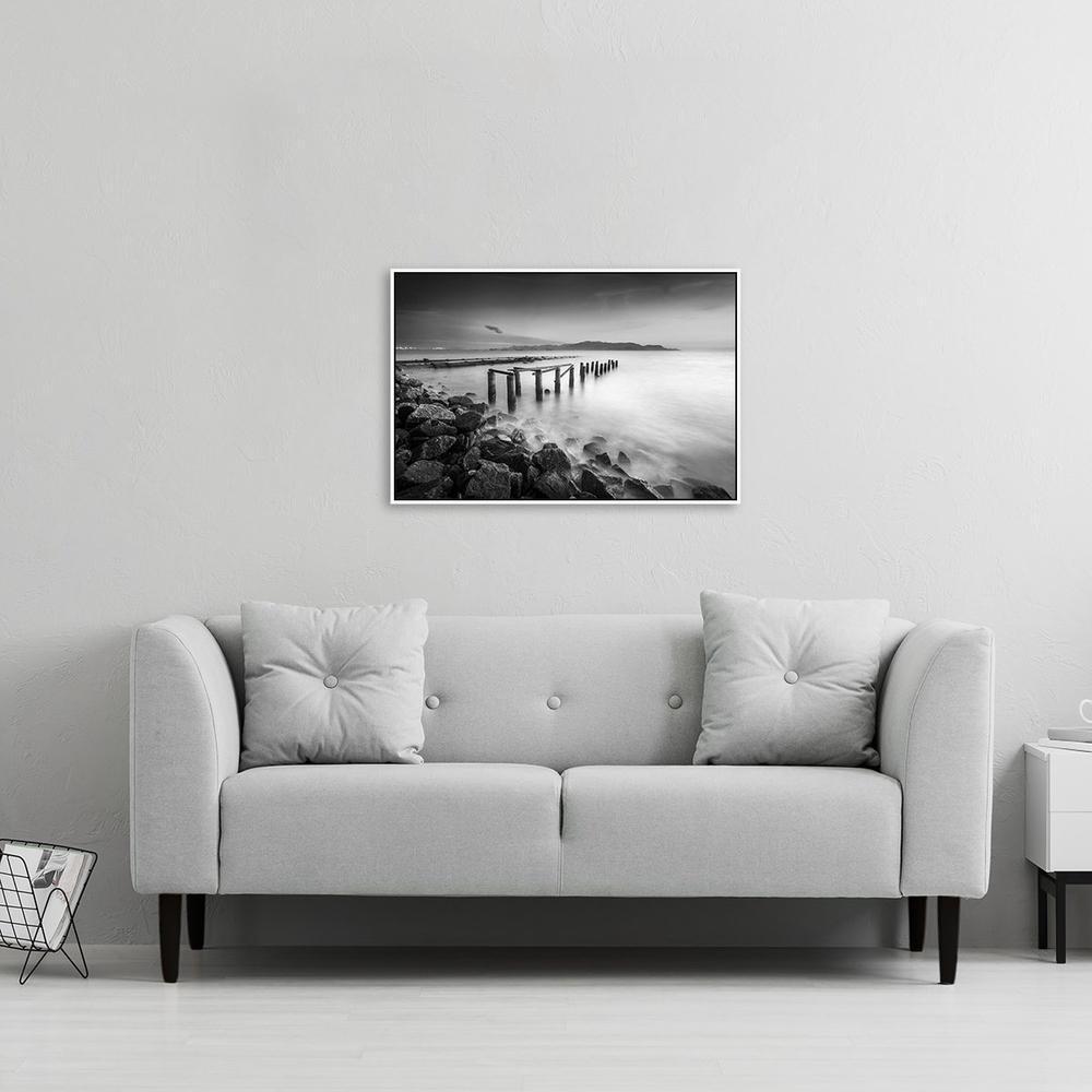 wall-art-print-canvas-poster-framed-Misty Shore-by-Gioia Wall Art-Gioia Wall Art