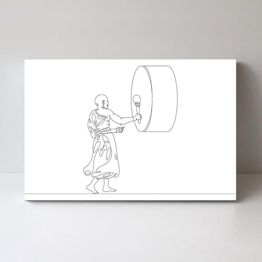 wall-art-print-canvas-poster-framed-Religious Line Art, Style D-by-Gioia Wall Art-Gioia Wall Art