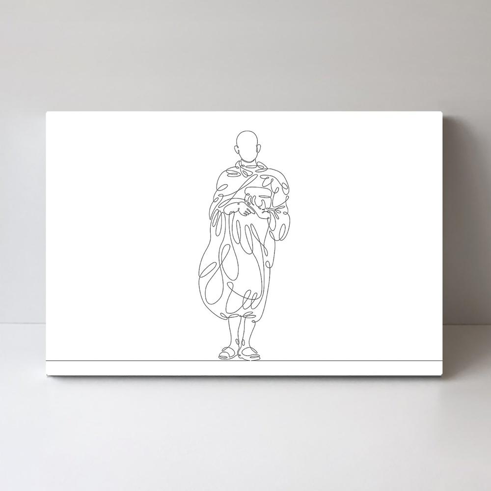 wall-art-print-canvas-poster-framed-Religious Line Art, Style F-by-Gioia Wall Art-Gioia Wall Art