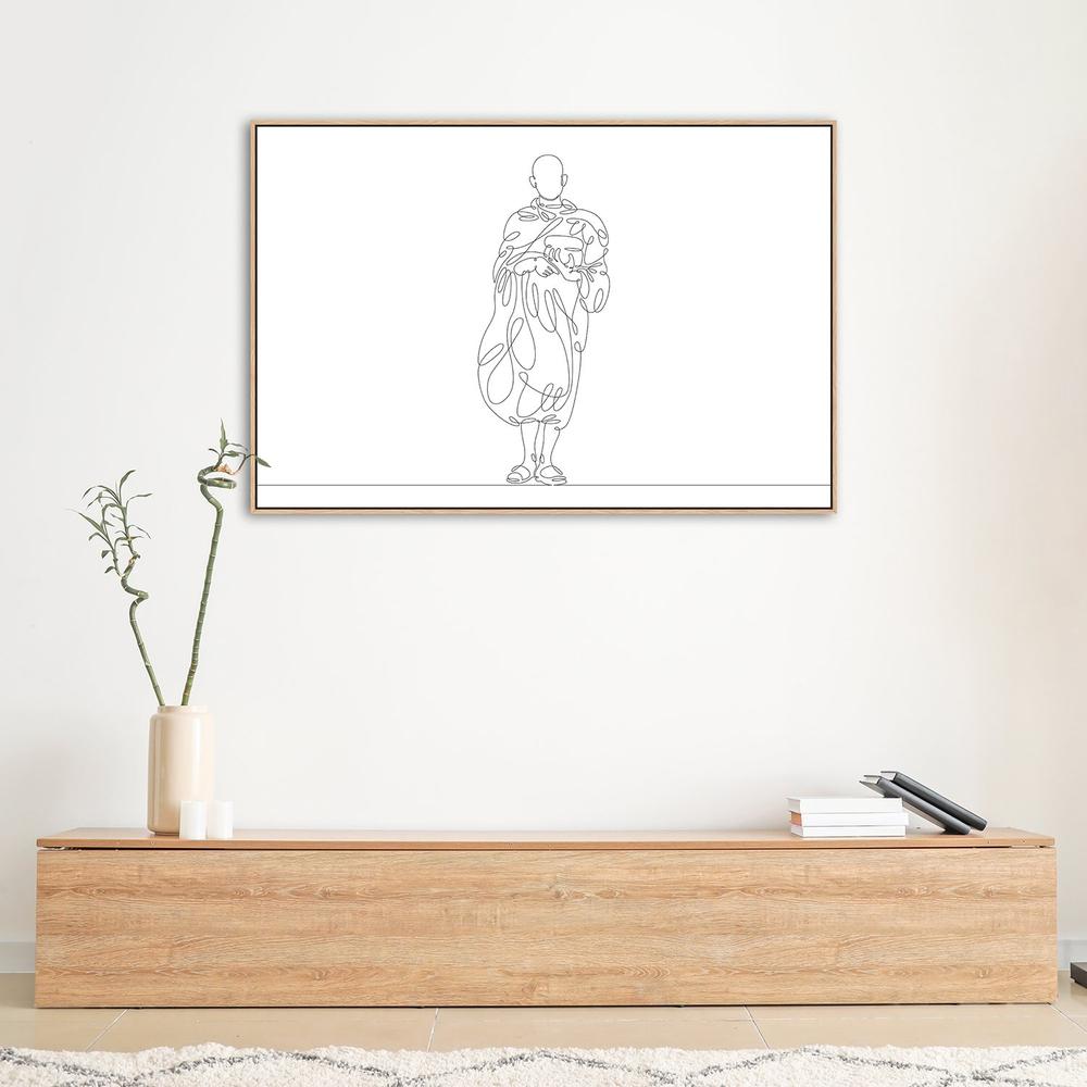 wall-art-print-canvas-poster-framed-Religious Line Art, Style F-by-Gioia Wall Art-Gioia Wall Art
