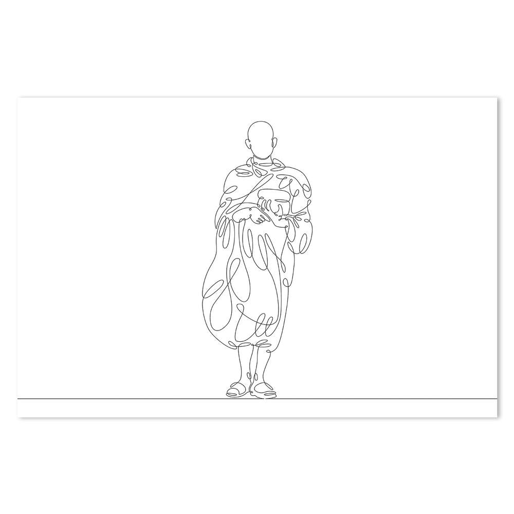 wall-art-print-canvas-poster-framed-Religious Line Art, Style F-by-Gioia Wall Art-Gioia Wall Art