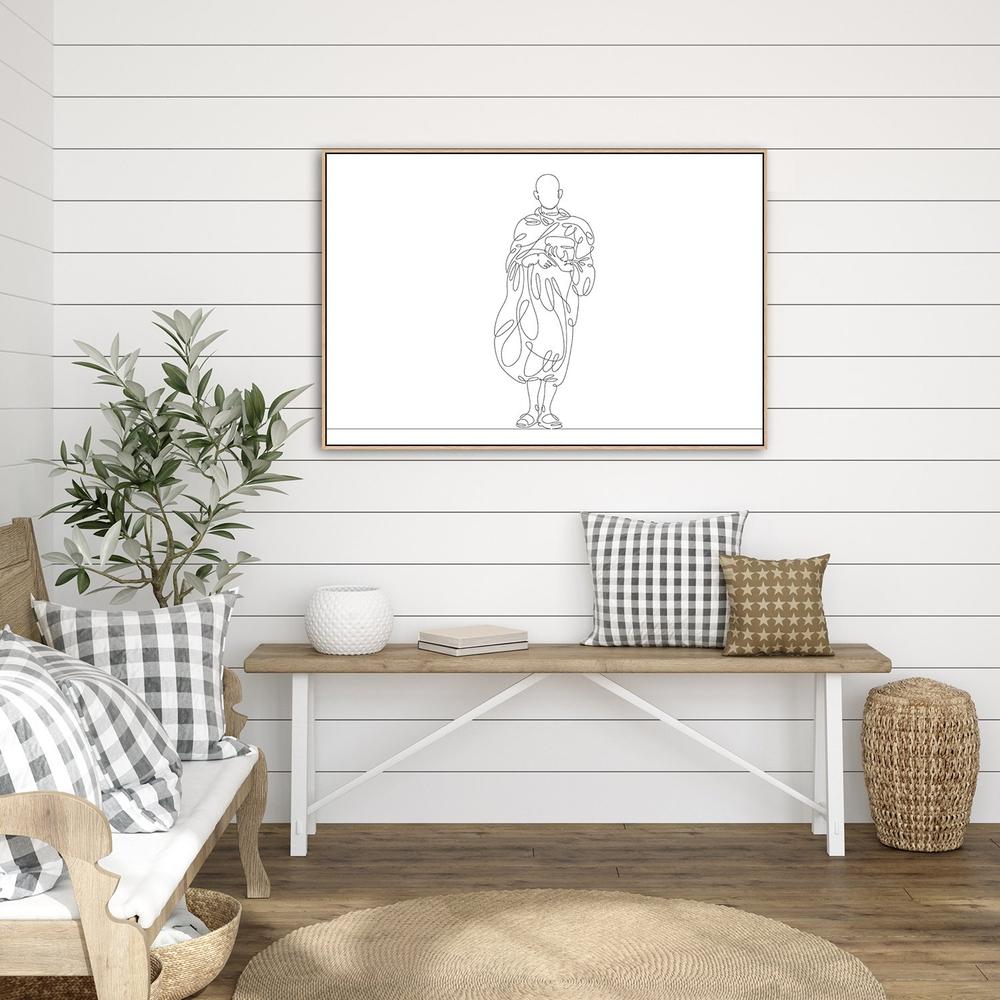 wall-art-print-canvas-poster-framed-Religious Line Art, Style F-by-Gioia Wall Art-Gioia Wall Art